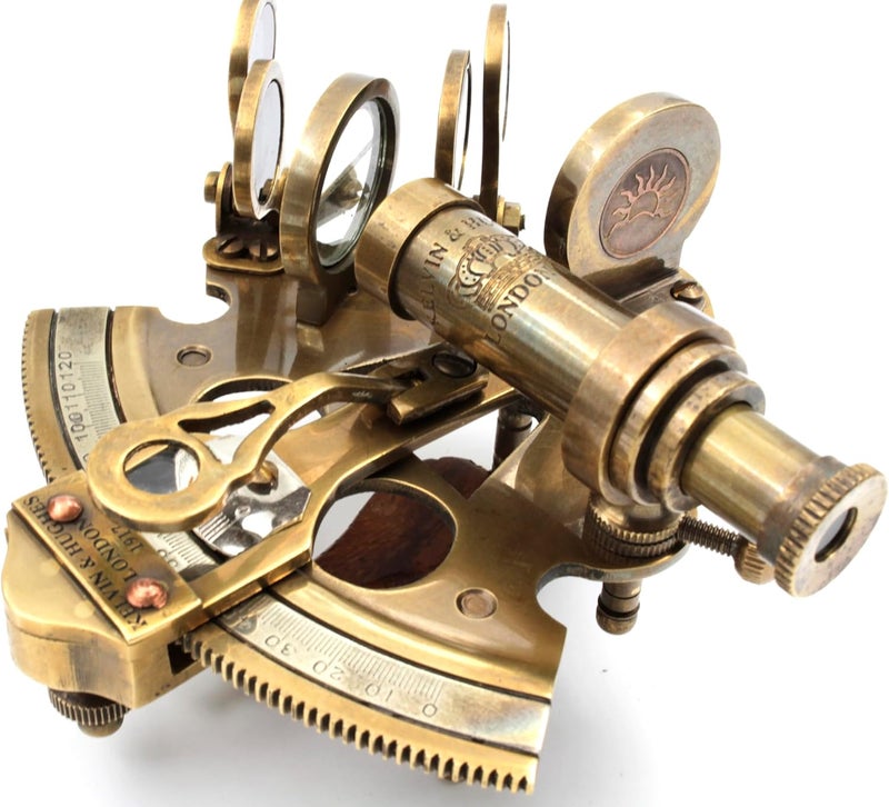 OCEAN REPLICAS Nautical Bronze Sextant – Solid Brass Maritime Astrolabe | Vintage Ship Navigation Instrument for Nautical Decor, Collectibles, Maritime Gifts, and Navigational Tools - Image 4